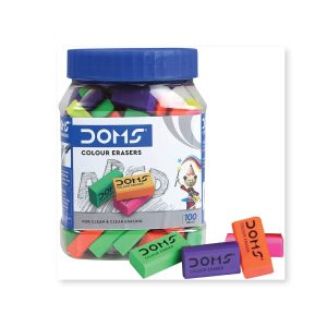 DOMS Non-Toxic Dust Free Colored Erasers